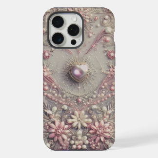 Moderne elegante süße goldene Perlen Valentinstag iPhone 15 Pro Max Hülle