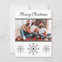 Moderne elegante Template Snowy Weihnachtskarte