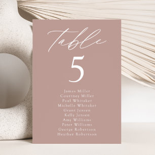 Moderne elegante Tischnummer Seating Chart