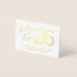 Moderne Elegante Tischnummern REAL FOIL<br><div class="desc">Echte Tischnummern in Gold oder Silber mit personalisierten Namen, Begrüßungsbotschaften und Hashtag-Informationen über Hochzeiten - diese eleganten Tischnummern sind super benutzerfreundlich und glänzen auf den Empfang Tischen! ZUR BESTELLUNG: Fügen Sie jede Tischnummer einzeln mit Editierungen in Ihren Warenkorb, bis Sie die benötigte Menge erreichen. Ihr Warenkorb wird eine Vorschau anzeigen,...</div>