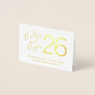 Moderne Elegante Tischnummern REAL FOIL