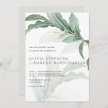 Moderne elegante tropische Blätter