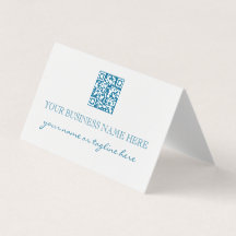 Moderne elegante Türkis Aqua QR-Code professionell