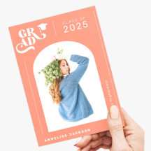 Moderne, elegante Typografie Foto Jahr Graduierte