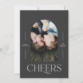 Moderne, elegante Typografie schwarz 1 Foto Weihna