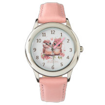 Moderne, elegante Uhu-Liebe personalisiert