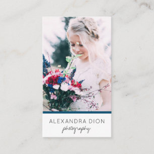 Moderne, elegante und einfache Fotografie Visitenkarte