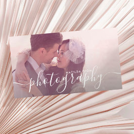 Moderne, elegante und einfache Fotografie Visitenkarte