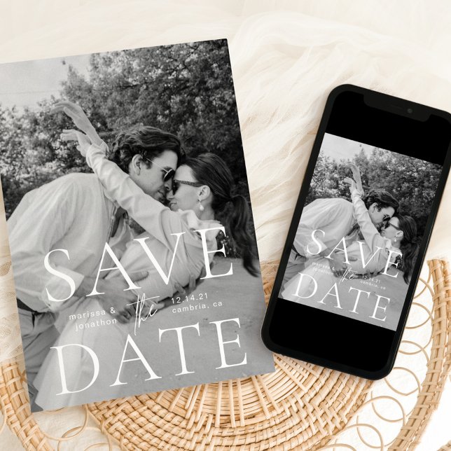 Moderne, elegante und klassische Save the Date-Car Save The Date (Von Creator hochgeladen)
