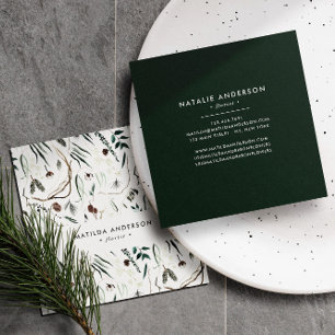 Moderne, elegante und stilvolle Zimmer in moderner Quadratische Visitenkarte