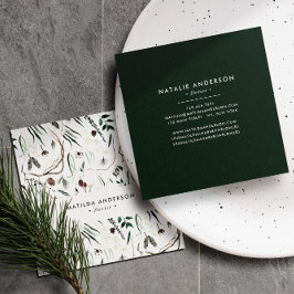 Moderne, elegante und stilvolle Zimmer in moderner Quadratische Visitenkarte