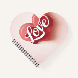 Moderne elegante Valentinstag romantische Liebesge Notizbuch