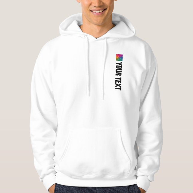 Moderne, elegante Vorlage - Front & Back Print Hoodie (Vorderseite)