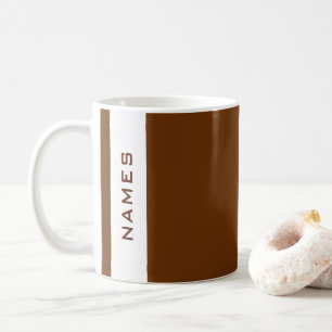 Moderne, elegante Vorlage für Minimalistische Name Kaffeetasse