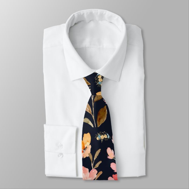 Moderne Elegante Wasserfarben Krawatte (Gebunden)