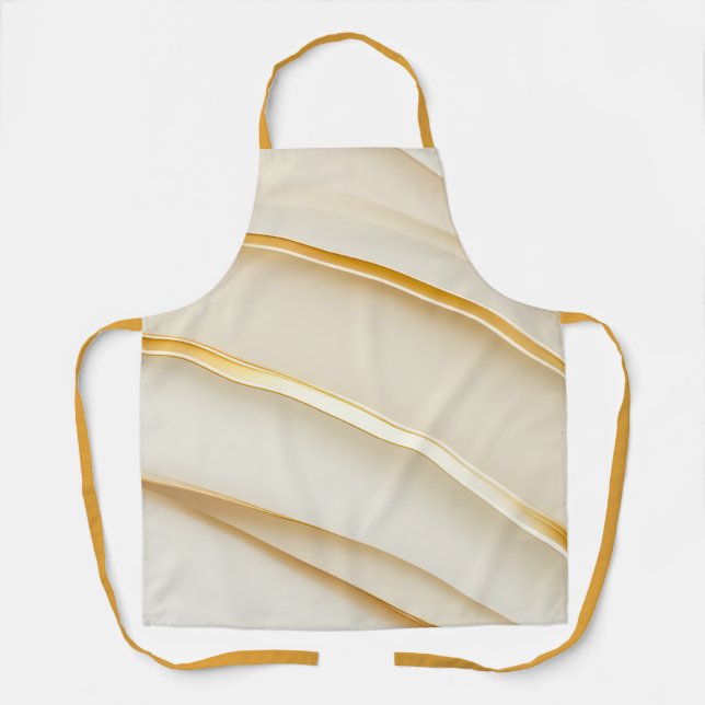 Moderne elegante weiche Creme einfach Schürze (Vorderseite)