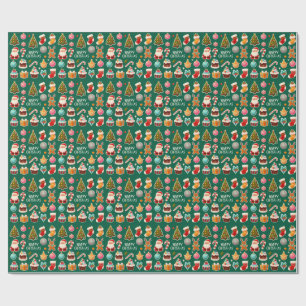 Moderne elegante Weihnachten  Geschenkpapier