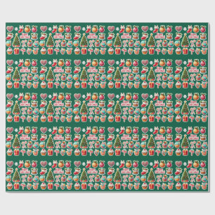Moderne elegante Weihnachten Geschenkpapier