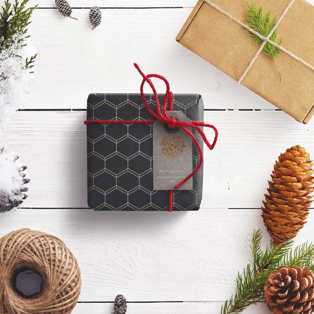 Moderne Elegante Weihnachten im Unternehmen Geschenkanhänger (Von Creator hochgeladen)