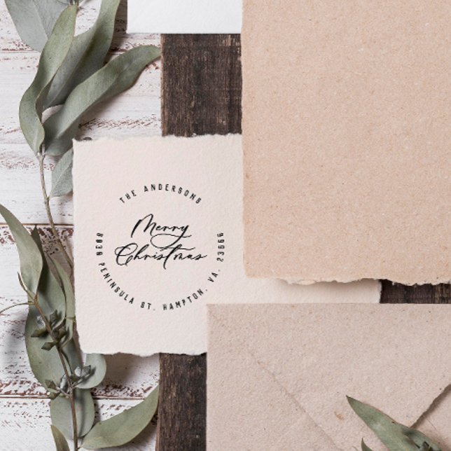 Moderne, elegante Weihnachtsschrift Gummistempel (Von Creator hochgeladen)