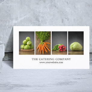 Moderne elegante weiße Ernährungsberaterin Chef Visitenkarte