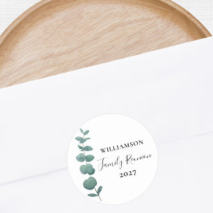 Moderne Elegante Wiedersehen   Runder Aufkleber