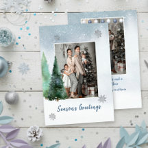 Moderne Eleganten Familienname Frohe Weihnachten F