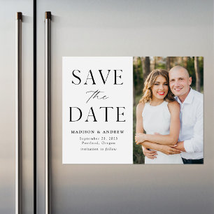Moderne Eleganz Foto Save-the-Date Magneteinladung