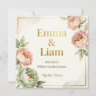 Moderne Eleganz Hochzeitseinladung Einladung