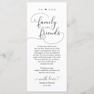 Moderne Eleganz, Platzierung Dankeschön Karte