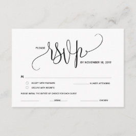 Moderne Eleganz UAWG (Antwort) Begleitkarte