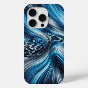 Moderne elektrische blaue Cyber-Flow-Handyhülle Case-Mate iPhone Hülle