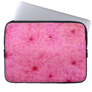 Moderne elektronische Floraltasche mit kühnen Rose Laptopschutzhülle