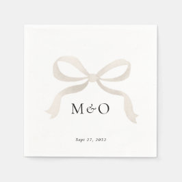 Moderne Elfenbeinblume Serviette