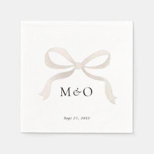 Moderne Elfenbeinblume Serviette