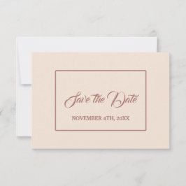Moderne Elfenbeinhandschrift Save The Date