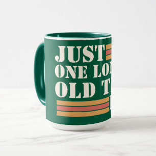 Moderne emotionale Aussage   Orange gelbe Linie Tasse