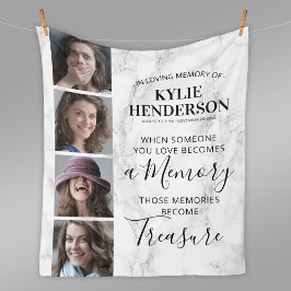 Moderne Erinnerung an das Foto Memorial Fleecedecke