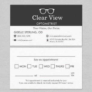 Moderne Erinnerung an einen Termin beim Optiker