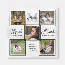 Moderne Erinnerung - Einzigartige FotoCollage Magnet