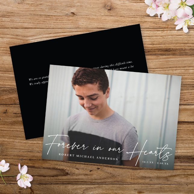 Moderne Erinnerung für immer in unserer Herzkarte Einladung (Von Creator hochgeladen)