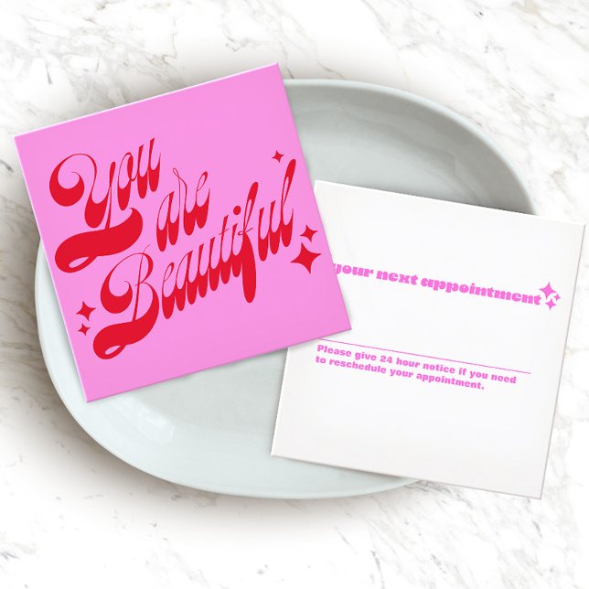 Moderne Erinnerung, rosa Sterne Terminkarte (Von Creator hochgeladen)