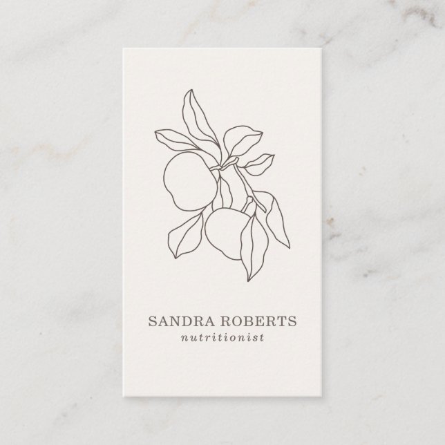 Moderne Ernährungsberatungskarte Visitenkarte (Vorderseite)
