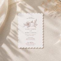 Moderne Erntedank-Kürbis-Hochzeitseinladung