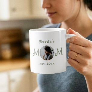 Moderne Erstes Muttertags-Mama-Established-Foto Kaffeetasse
