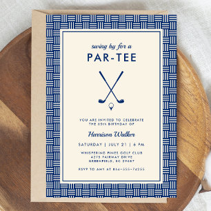 Moderne Erwachsene Golf Geburtstagsparty jedes Alt Einladung