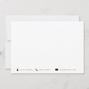 Moderne Essential Icons Business Stationery Mitteilungskarte