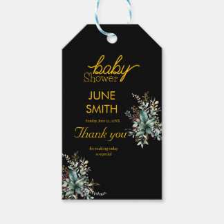 Moderne Eukalyptus-Blütendusche Geschenkanhänger