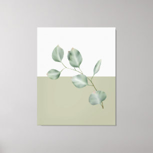 Moderne Eukalyptus Colorblock Quad Panels Leinwanddruck