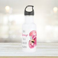 Moderne exotisch rosa Aquarellfärbung mit Zitat